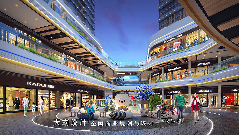 时尚高清城市综合体设计效果图不容轻易错过!-天霸设计作品