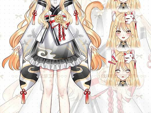 live2d虚拟主播形象定制vtuber定制立绘定制