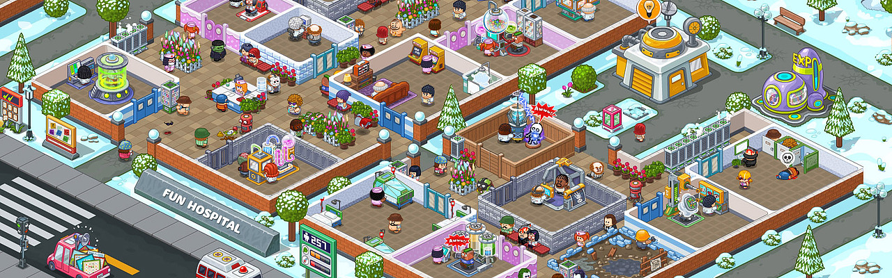 《Fun Hospital》《逗趣医院》游戏设定。（图ZNDcyOTg3MzI=） - 游戏原画 - 站酷设计师鬼才兄原创素材 - 站酷ZCOOL