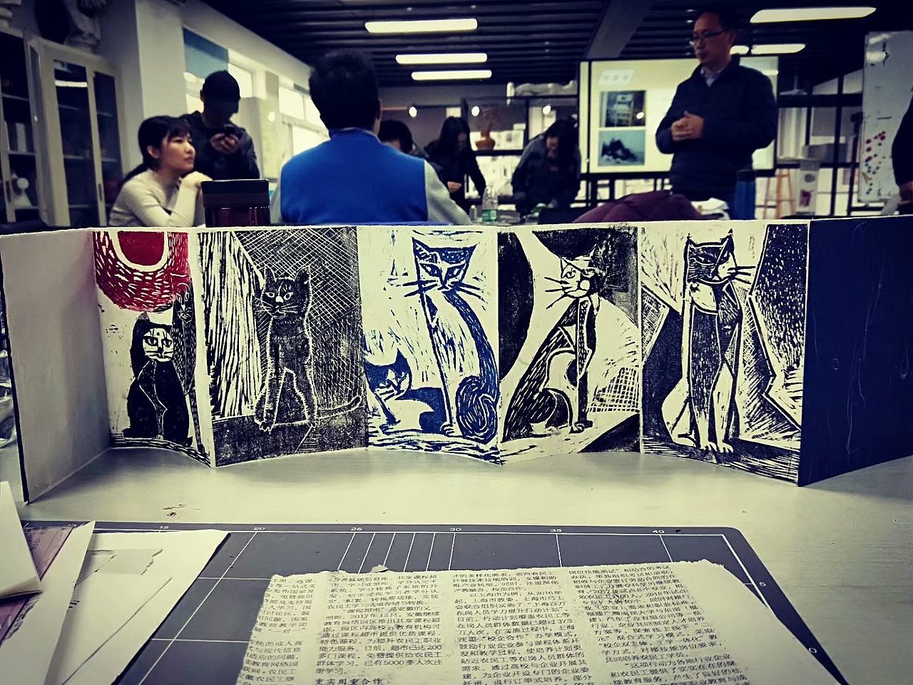 铜版画狐狸、树脂版画猫（图ZMTM5NzYyNTQ0） - 绘画 - 站酷设计师穿上水晶鞋原创素材 - 站酷ZCOOL