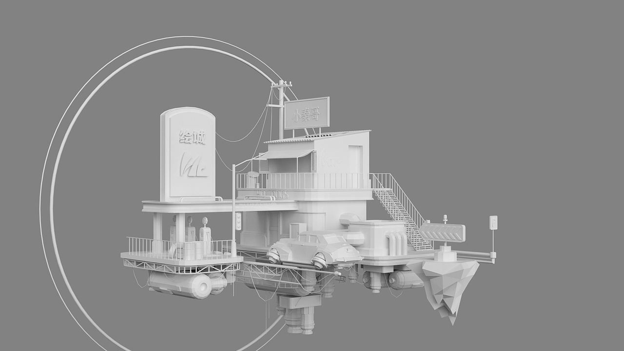 blender建模渲染 科幻太空站（图ZMjg4NDczMTM2） - 动画/影视 - 站酷设计师Adobe小秦哥原创素材 - 站酷ZCOOL