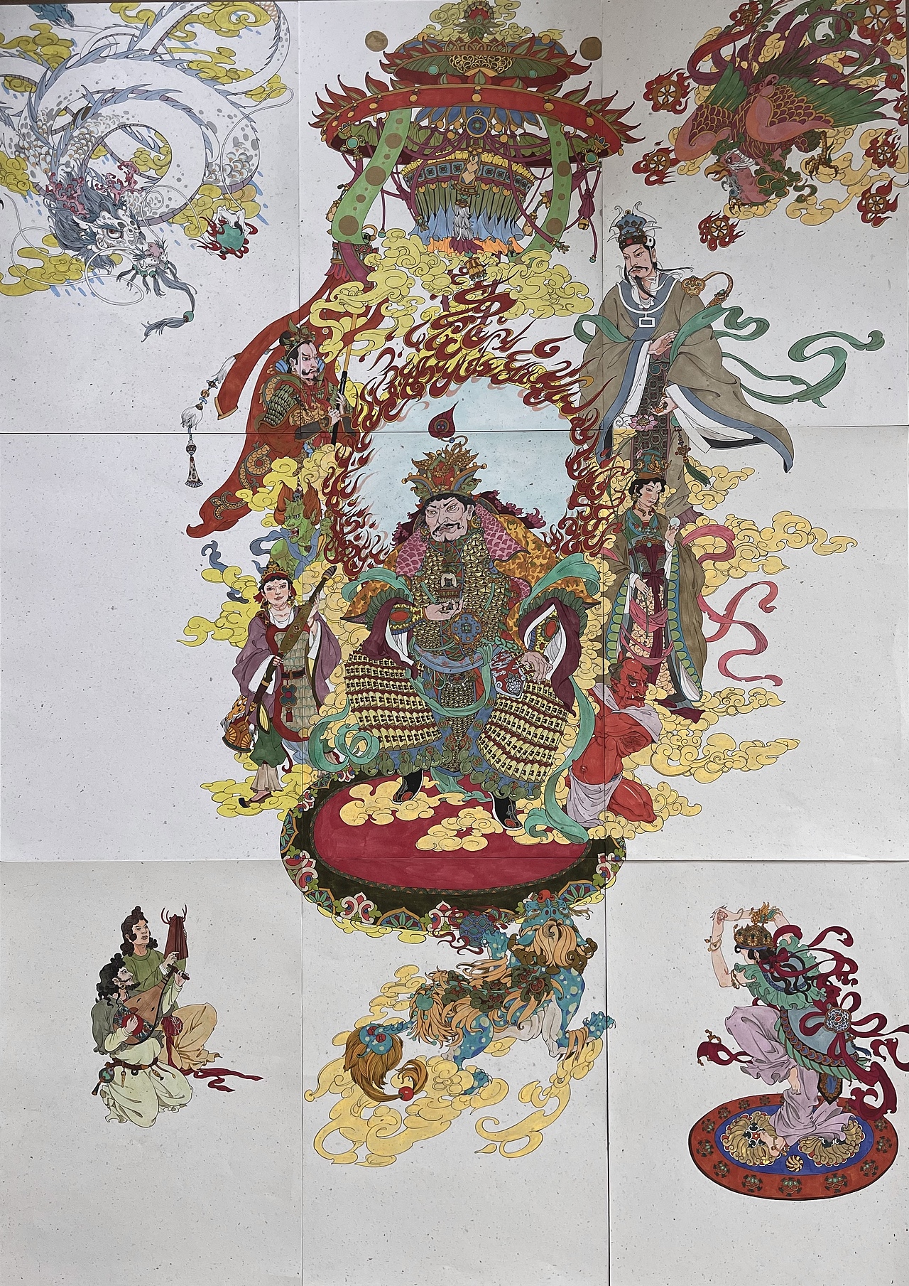 护国天王图（图ZMzA2OTAwMDU2） - 艺术插画 - 站酷设计师风暴降临原创素材 - 站酷ZCOOL