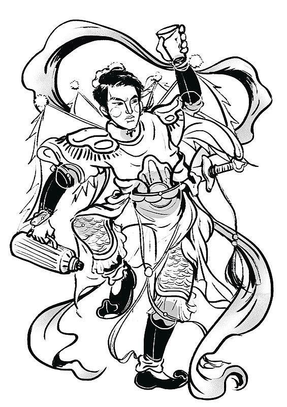 2016の八星门神 线稿&完稿