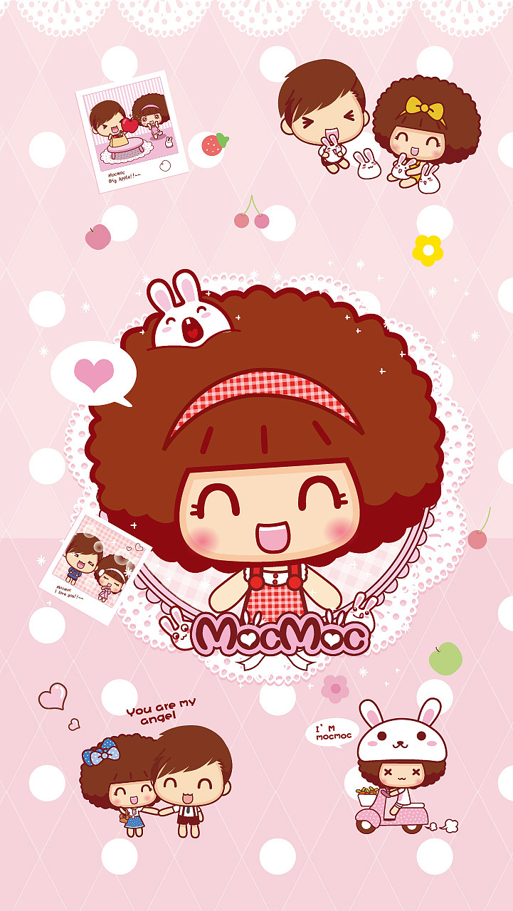 26款摩丝摩丝最新手机壁纸|插画|商业插画|碳碳_原创作品-站酷zcool