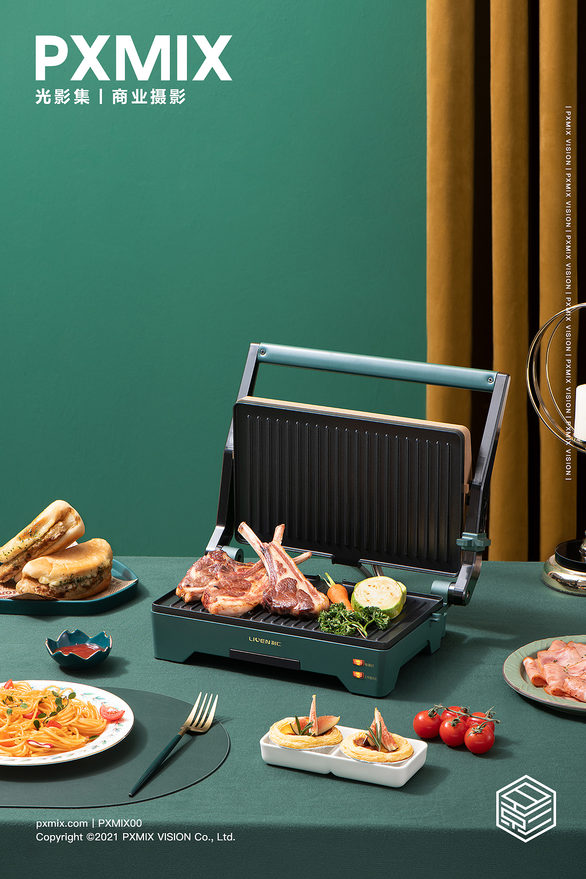 小家电摄影丨 利仁 电饼铛 x 光影集 PXMIX