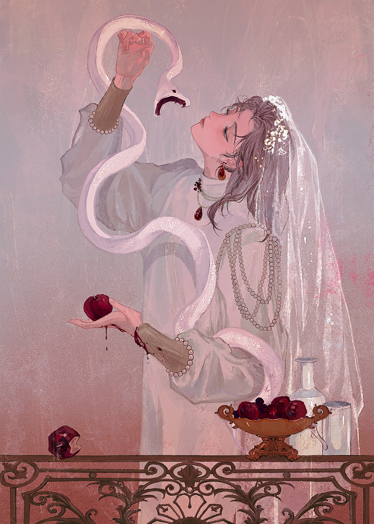 🍎（图ZMzQyMDQxMzUy） - 艺术插画 - 站酷设计师豆沙煎饺原创素材 - 站酷ZCOOL