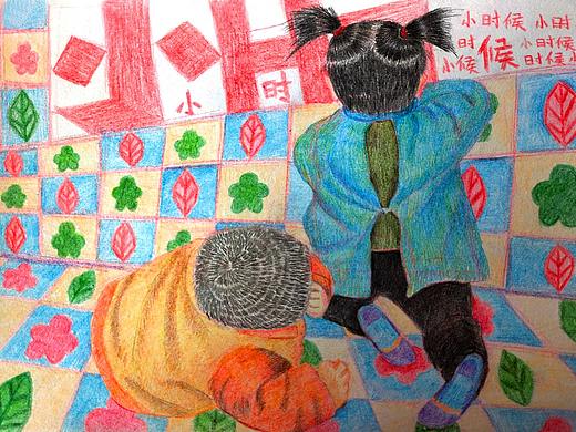 她們小時(shí)候（個(gè)人主頁-ZNDUxNzUwMjg=） - 兒童插畫 - 站酷設(shè)計(jì)師黑狗阿凡達(dá)原創(chuàng)素材 - 站酷ZCOOL