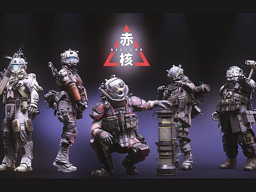 泰坦陨落，赤核班级小队次世代角色模型展示混剪