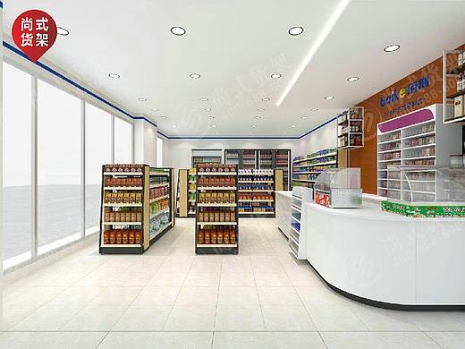 双面药店货架商超展示货架零食促销架商超展柜