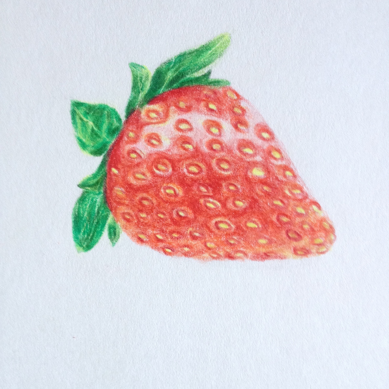 【彩铅教程】甜甜草莓