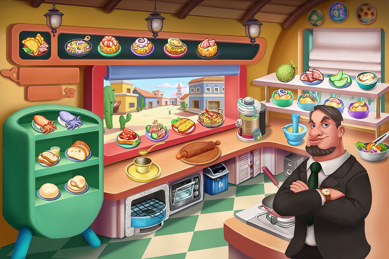 休闲类游戏场景