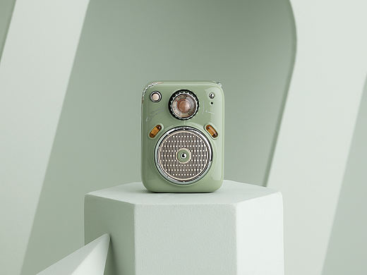 随手拍丨Divoom点音 Beetles-fm 复古蓝牙音箱