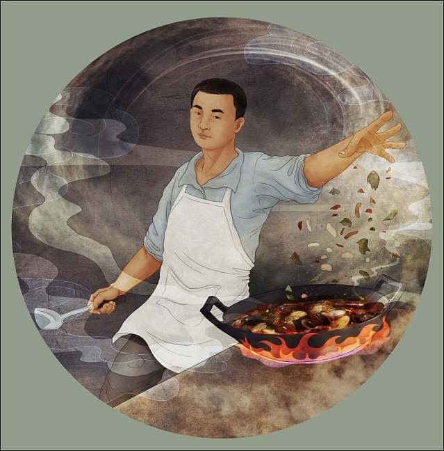 烧酒煮鱼夜宵餐饮-品牌设计，落地。