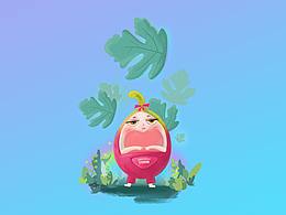 無花果卡通人物設計