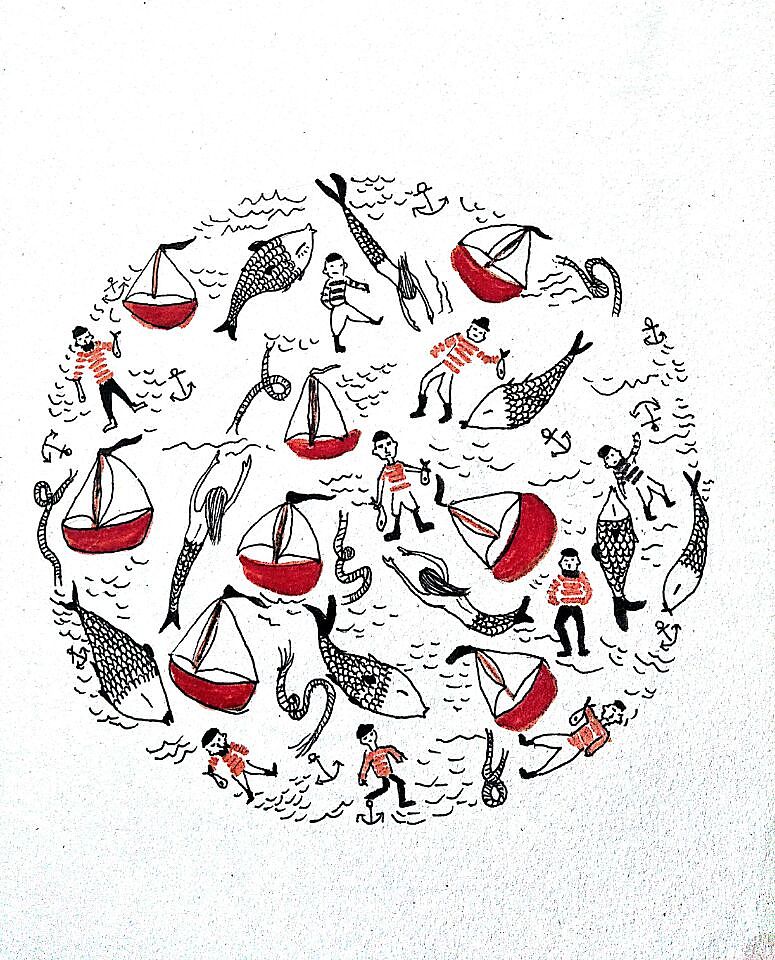 手绘（图ZMTQzNjMzODI4） - 艺术插画 - 站酷设计师胡黑豆原创素材 - 站酷ZCOOL