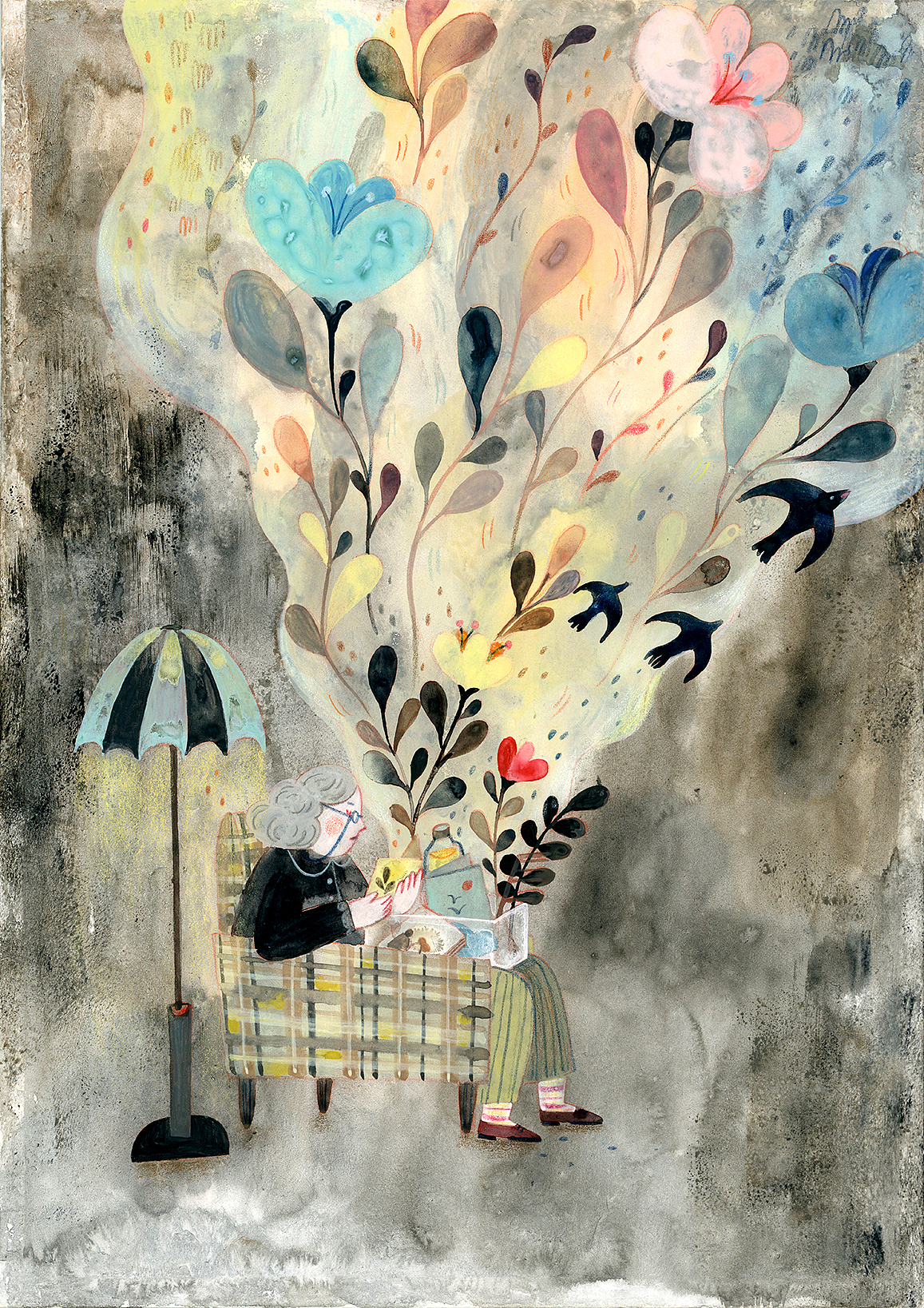丙烯插画系列（图ZMjQ5MjgxOTY0） - 儿童插画 - 站酷设计师江一蓠原创素材 - 站酷ZCOOL