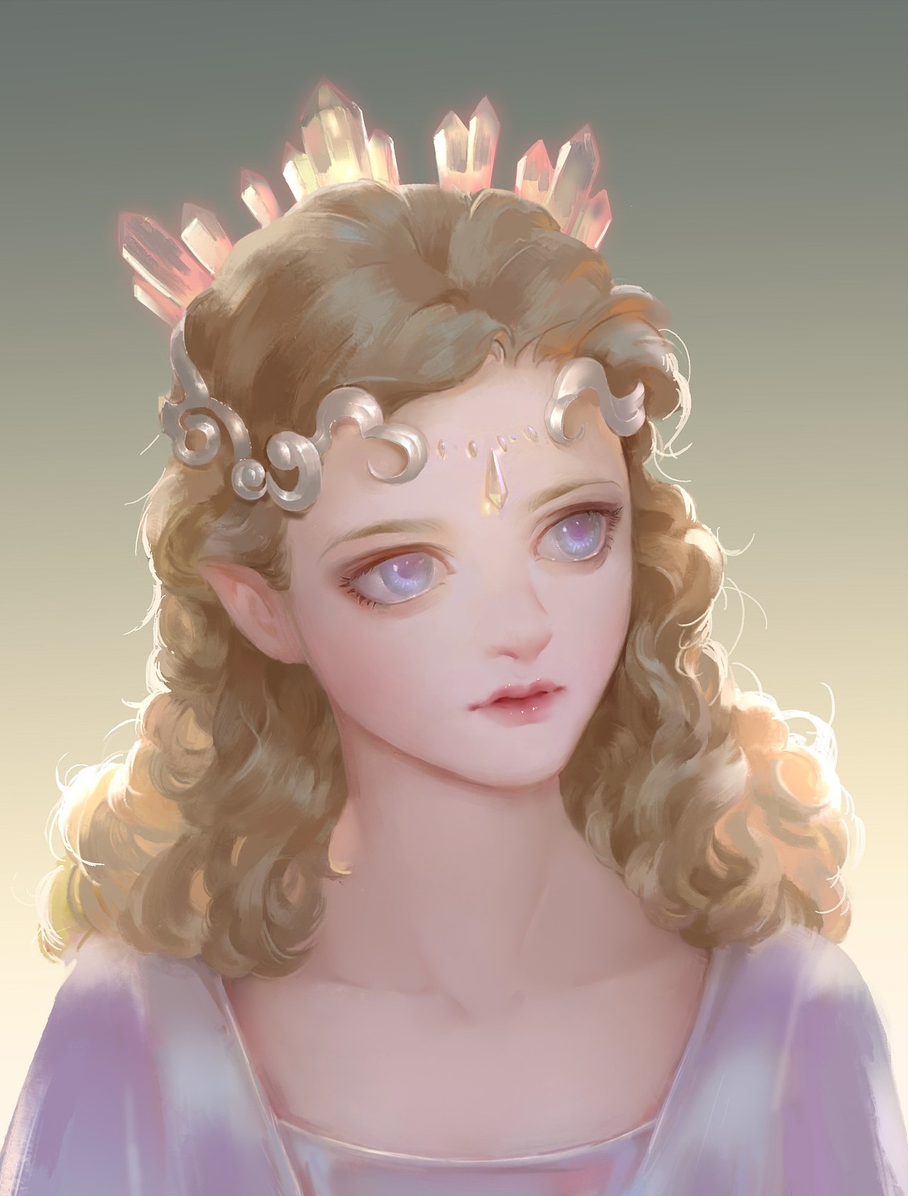 精灵小姐姐头像（图ZODM0MzE0OTY=） - 创作习作 - 站酷设计师绿比比原创素材 - 站酷ZCOOL