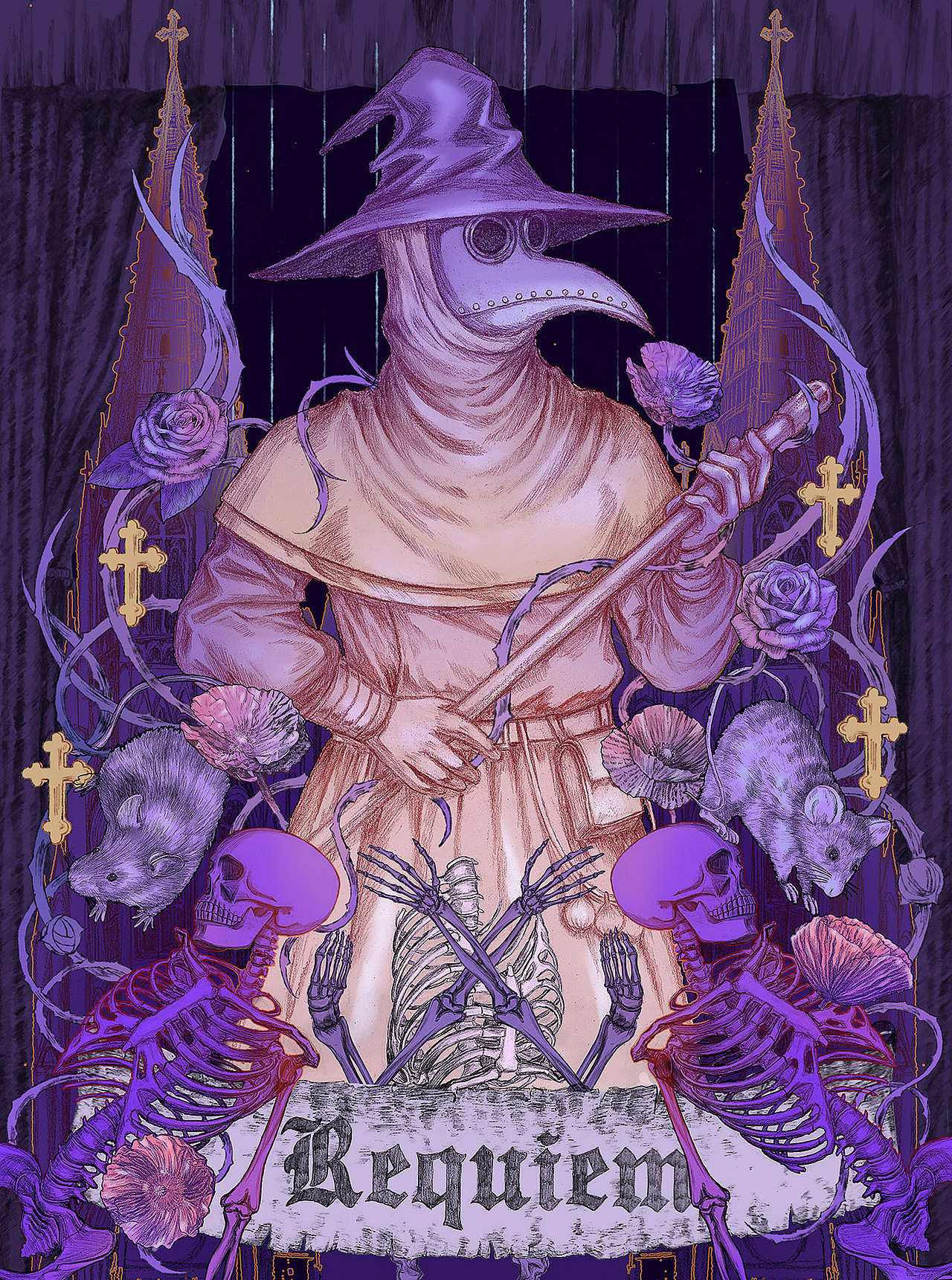 女巫三部曲（图ZMjQxMjAzODA4） - 商业插画 - 站酷设计师迷图meyz原创素材 - 站酷ZCOOL