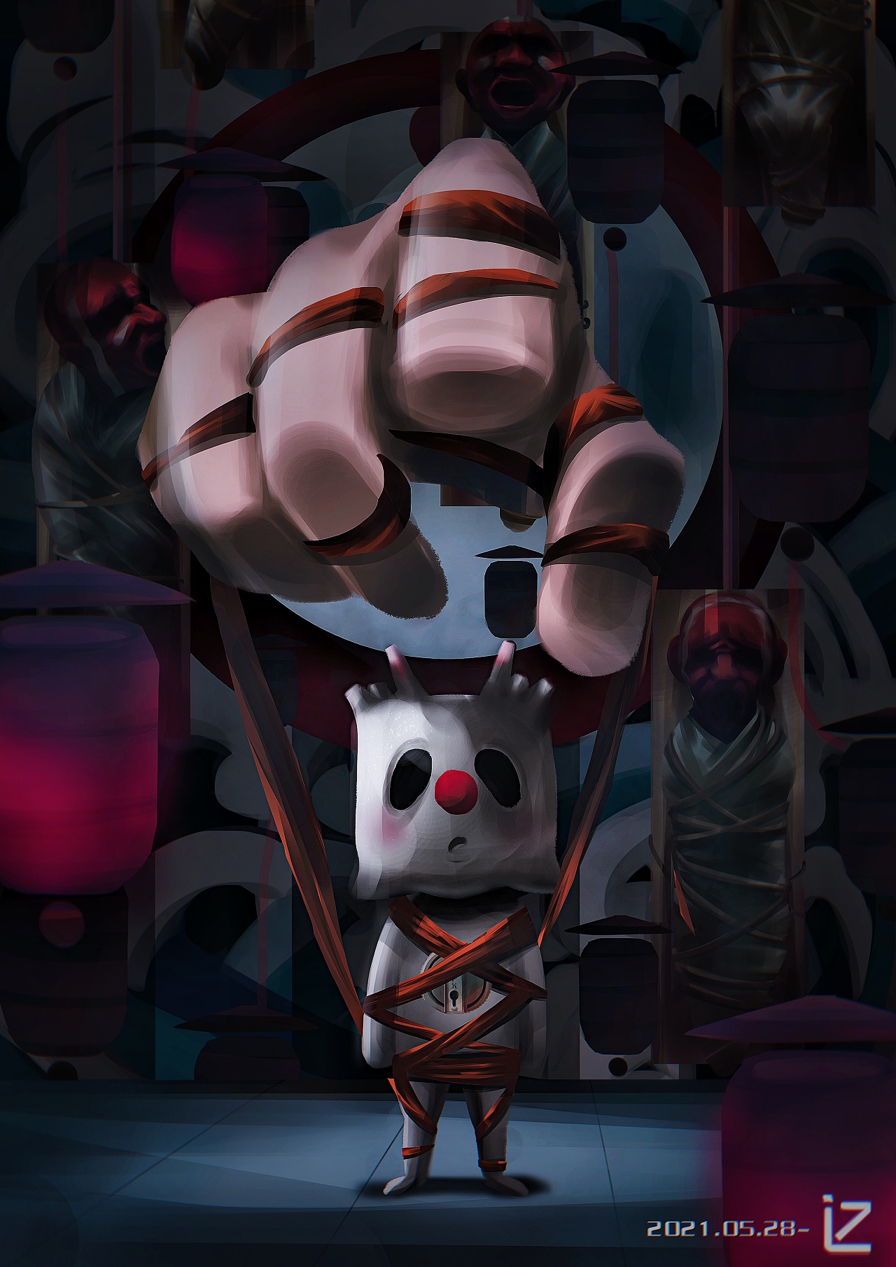  束缚>|插画|创作习作|阿禾禾禾禾禾 - 原创作品 - 站酷 (zcool)