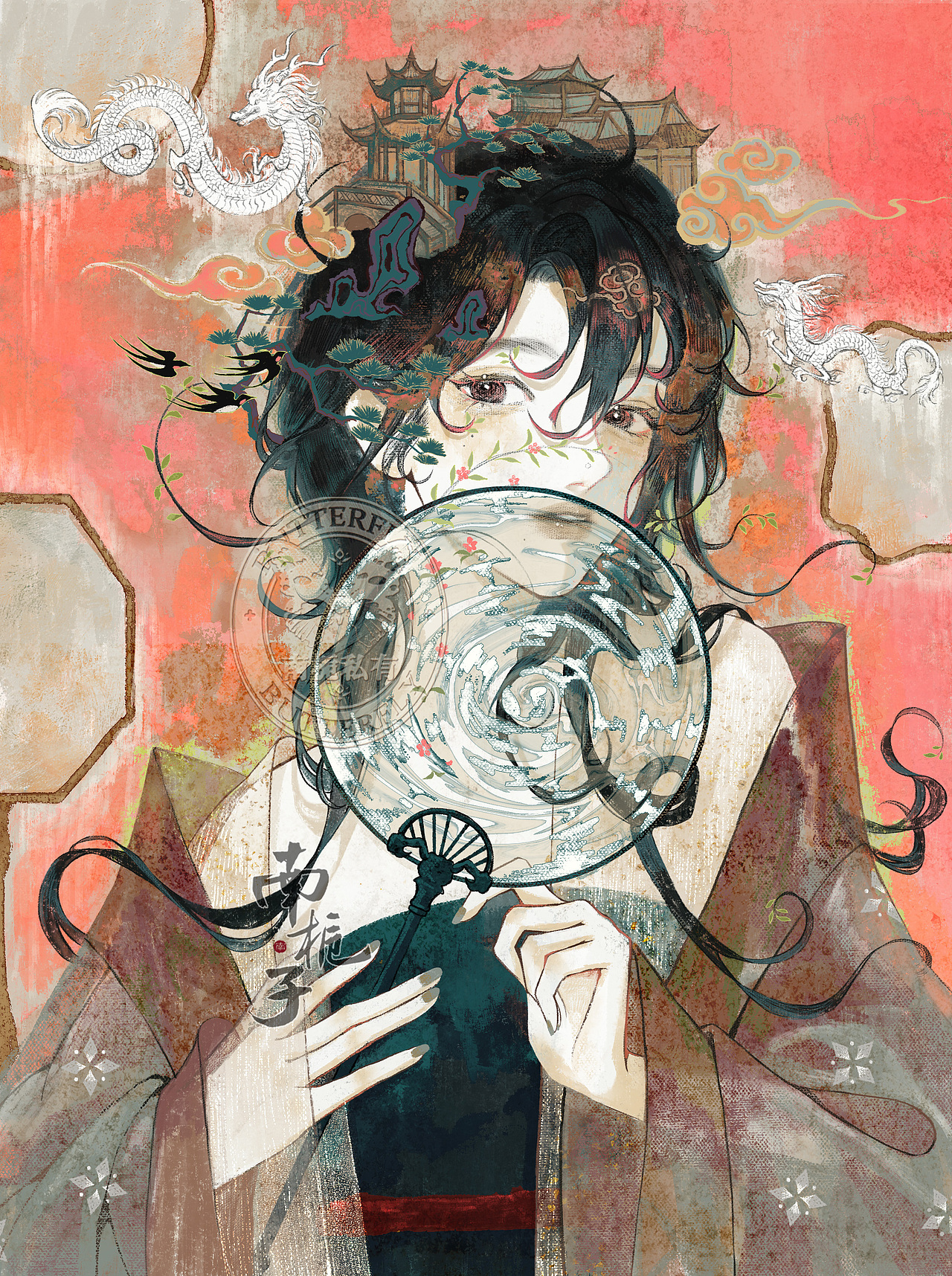 中国非遗·团扇（图ZMzQ4MTA2Mjc2） - 创作习作 - 站酷设计师是南栀子原创素材 - 站酷ZCOOL