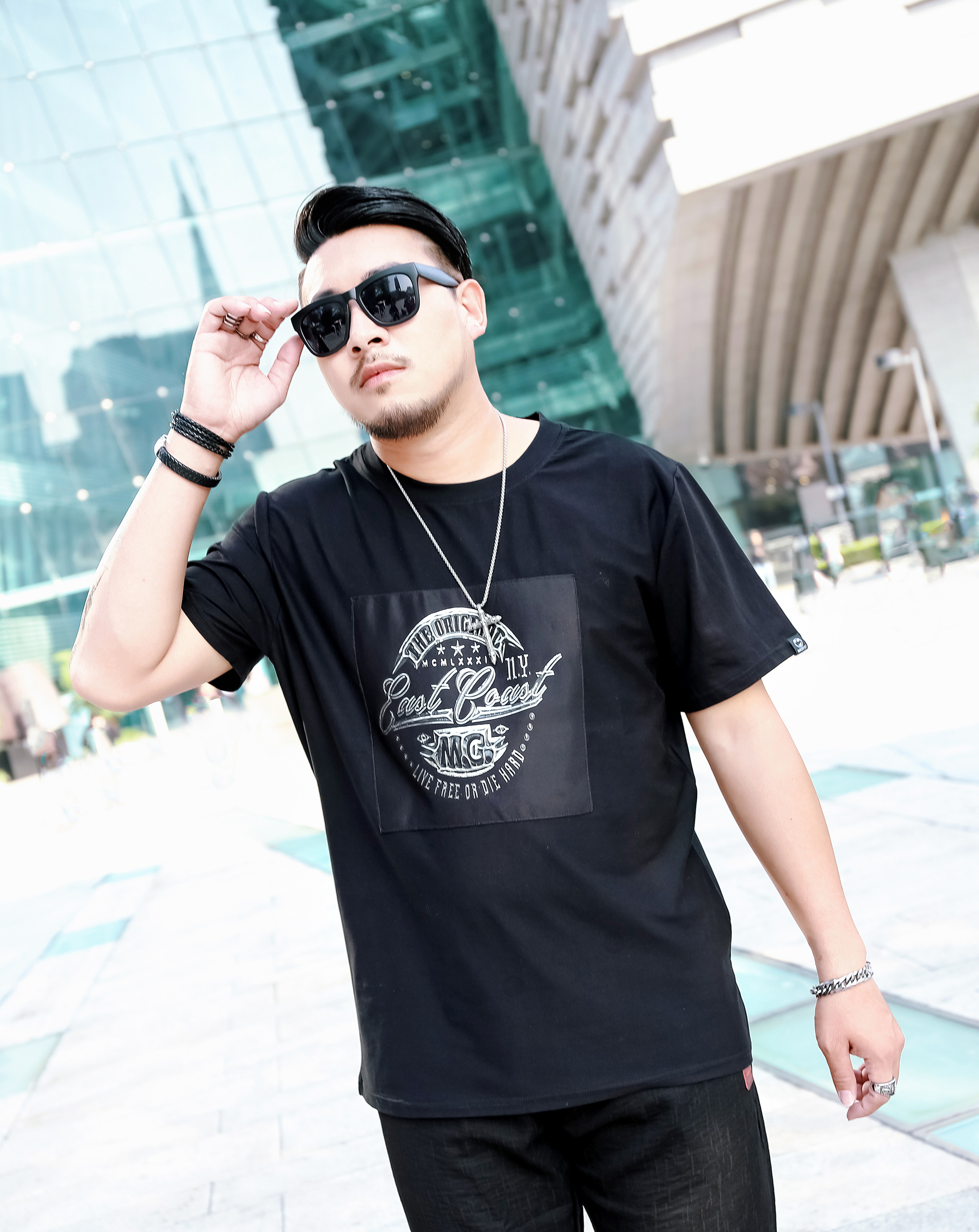 胖模外景时尚大码男装拍摄胖模潮牌 潮胖装肥佬装拍图