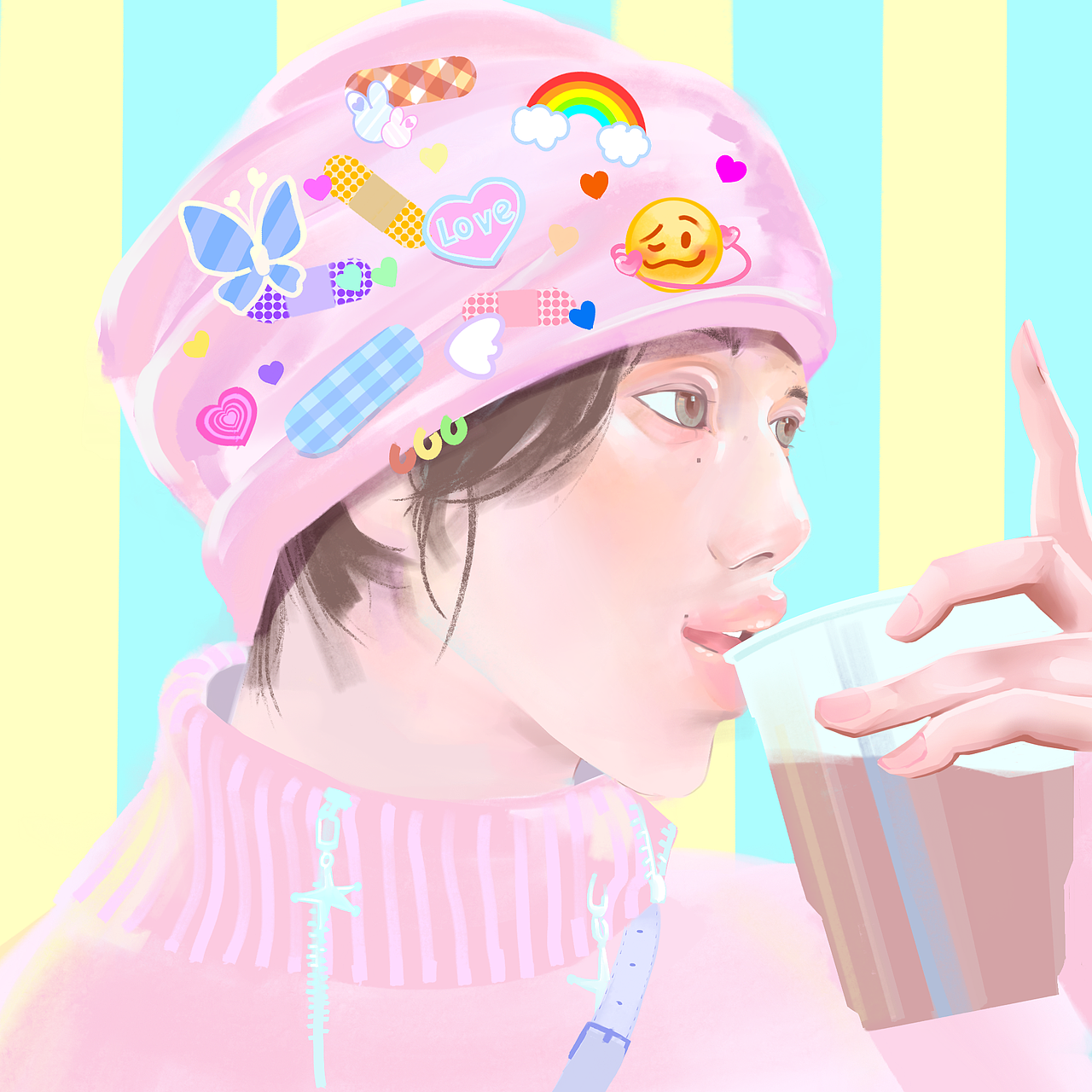 明媚夏至（图ZMjk5ODcyNzAw） - 商业插画 - 站酷设计师春岛原创素材 - 站酷ZCOOL