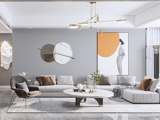 轻奢格调的现代住宅，低调奢华有内涵！