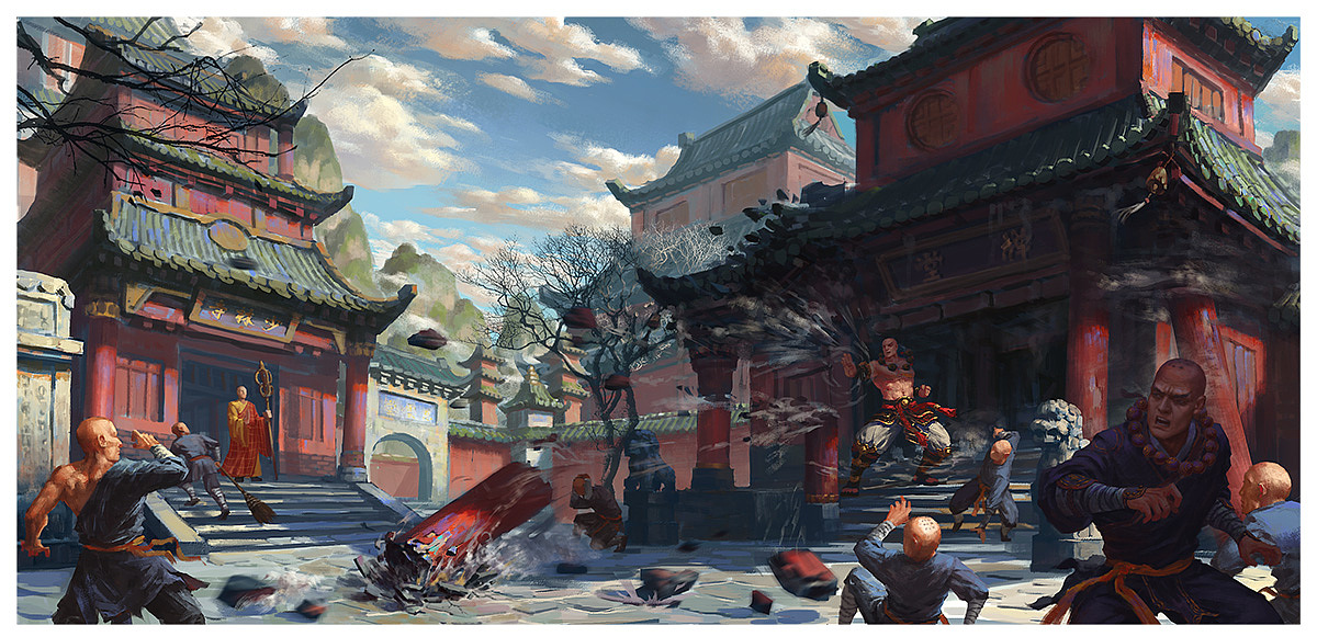 《笑傲江湖》宣传图系列（图ZMjI3NDMwMjQ=） - 商业插画 - 站酷设计师海盗W原创素材 - 站酷ZCOOL