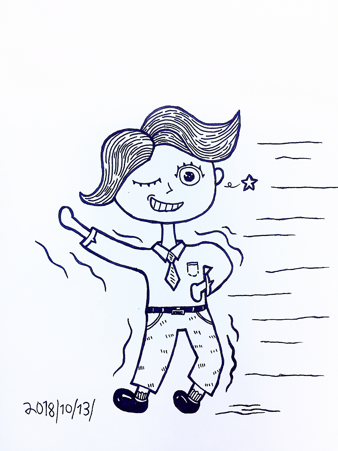 2018 : 最后的一些涂鸦小画儿~~