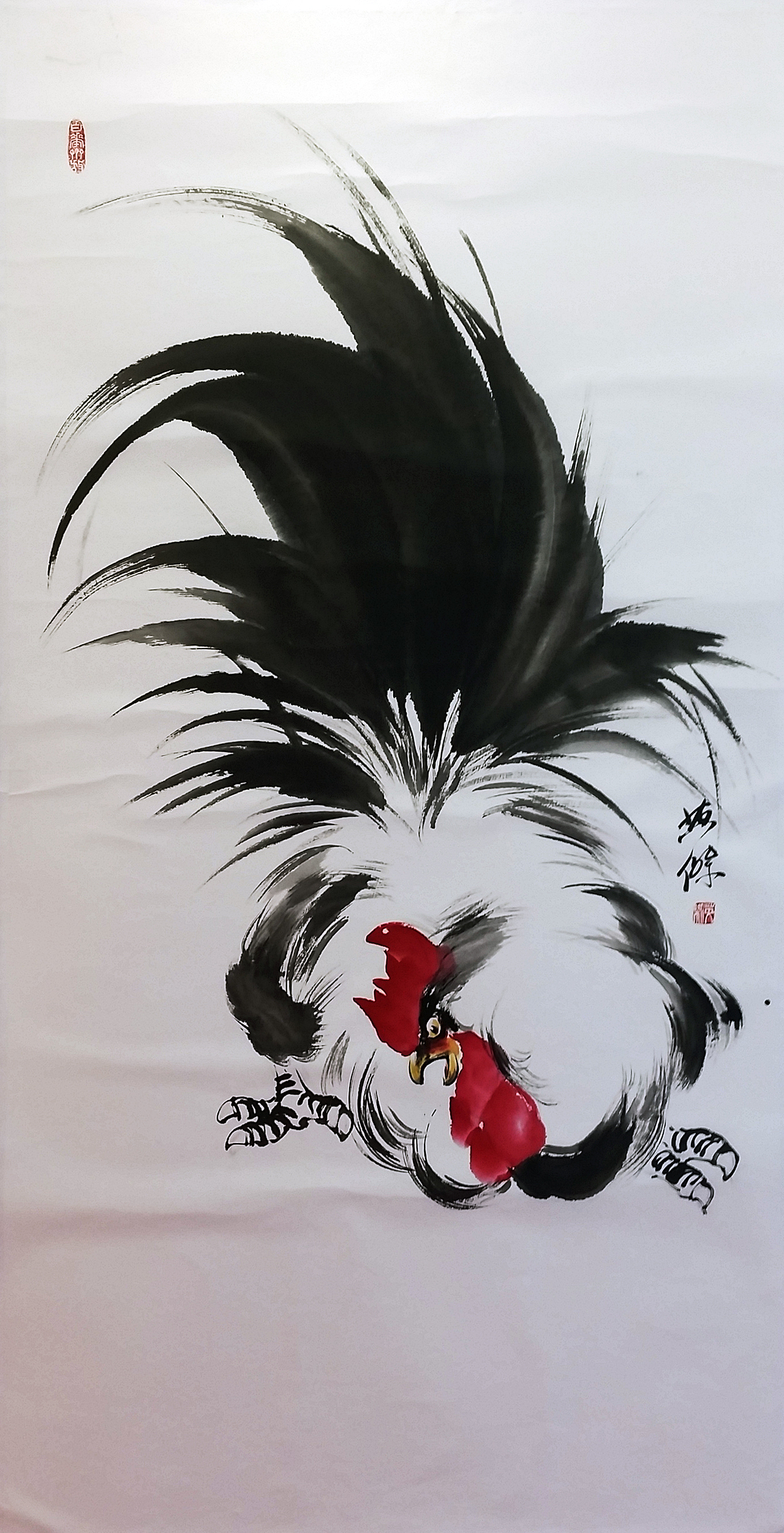 郑英杰丁酉年鸡鸣迎丰年个人水墨画鸡展（图ZNjg4NTUzNDA=） - 绘画 - 站酷设计师TeeYJ原创素材 - 站酷ZCOOL