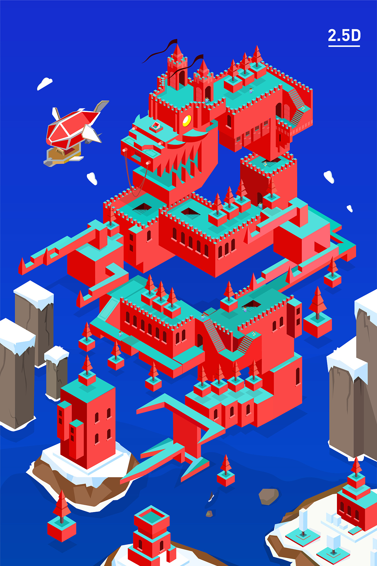 2.5d|插画|艺术插画|旺旺loong - 临摹作品 - 站酷 (zcool)