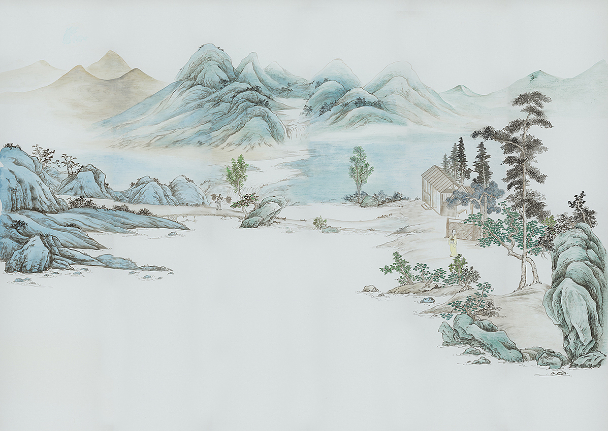 艾嘉利丝印壁画（山水篇）（图ZMjI4NDE0MDUy） - 绘画 - 站酷设计师杰克杰原创素材 - 站酷ZCOOL