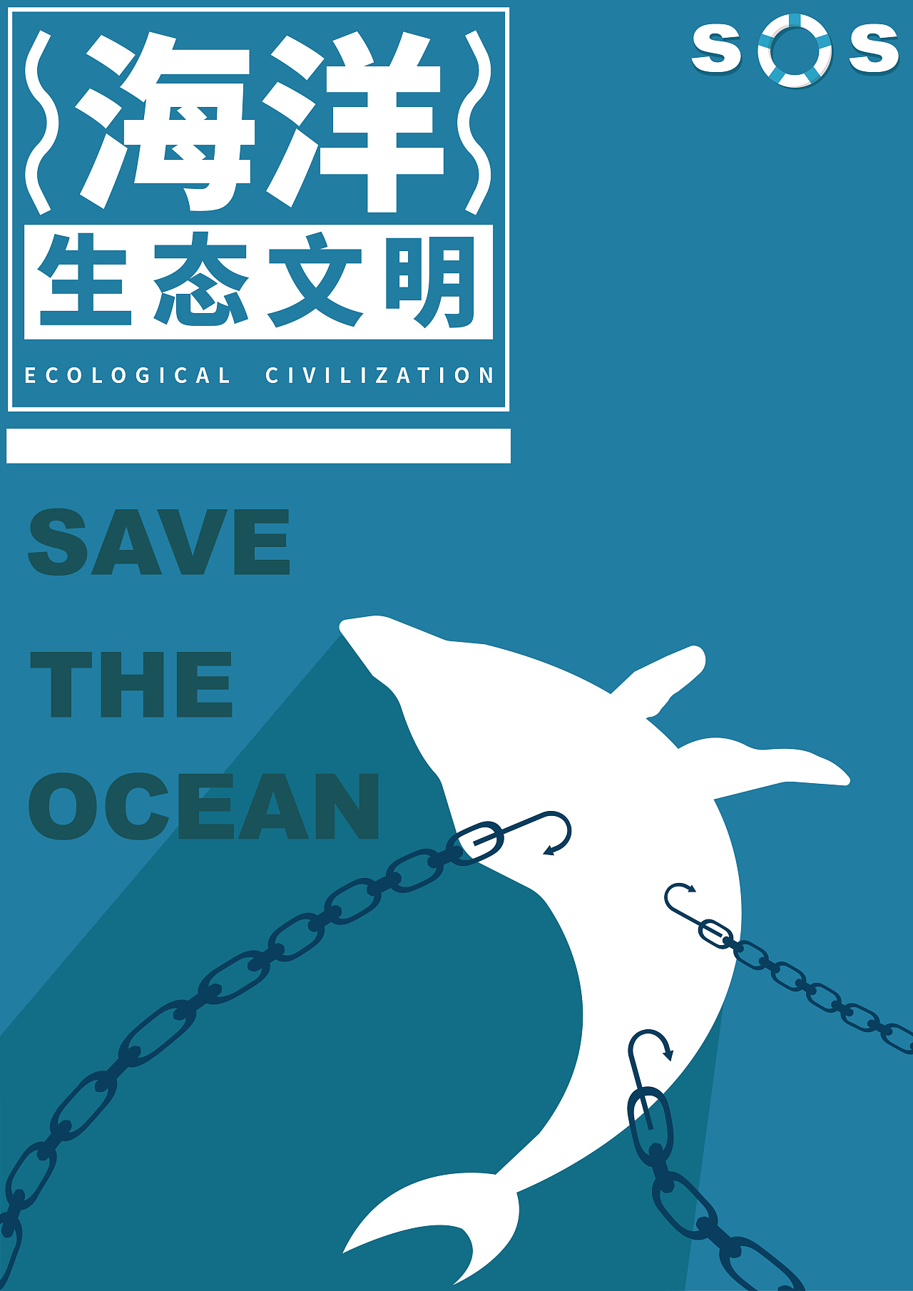 保护海洋主题海报图片