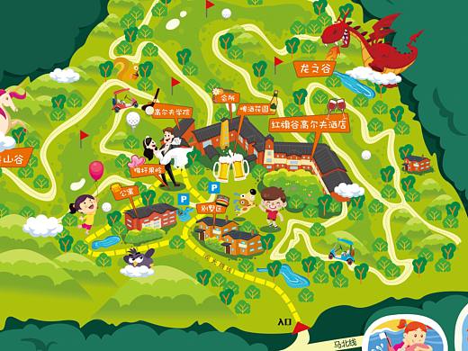 高尔夫球场地图绘制
