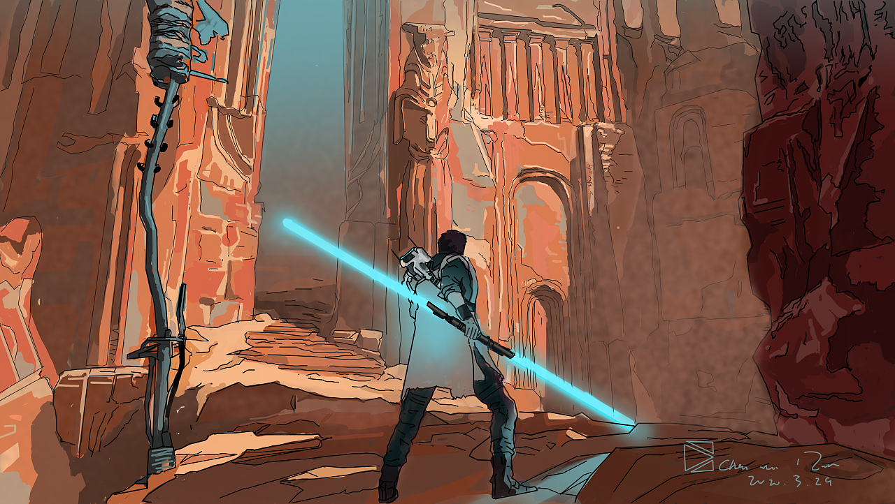 星球大战-游戏-电影插画