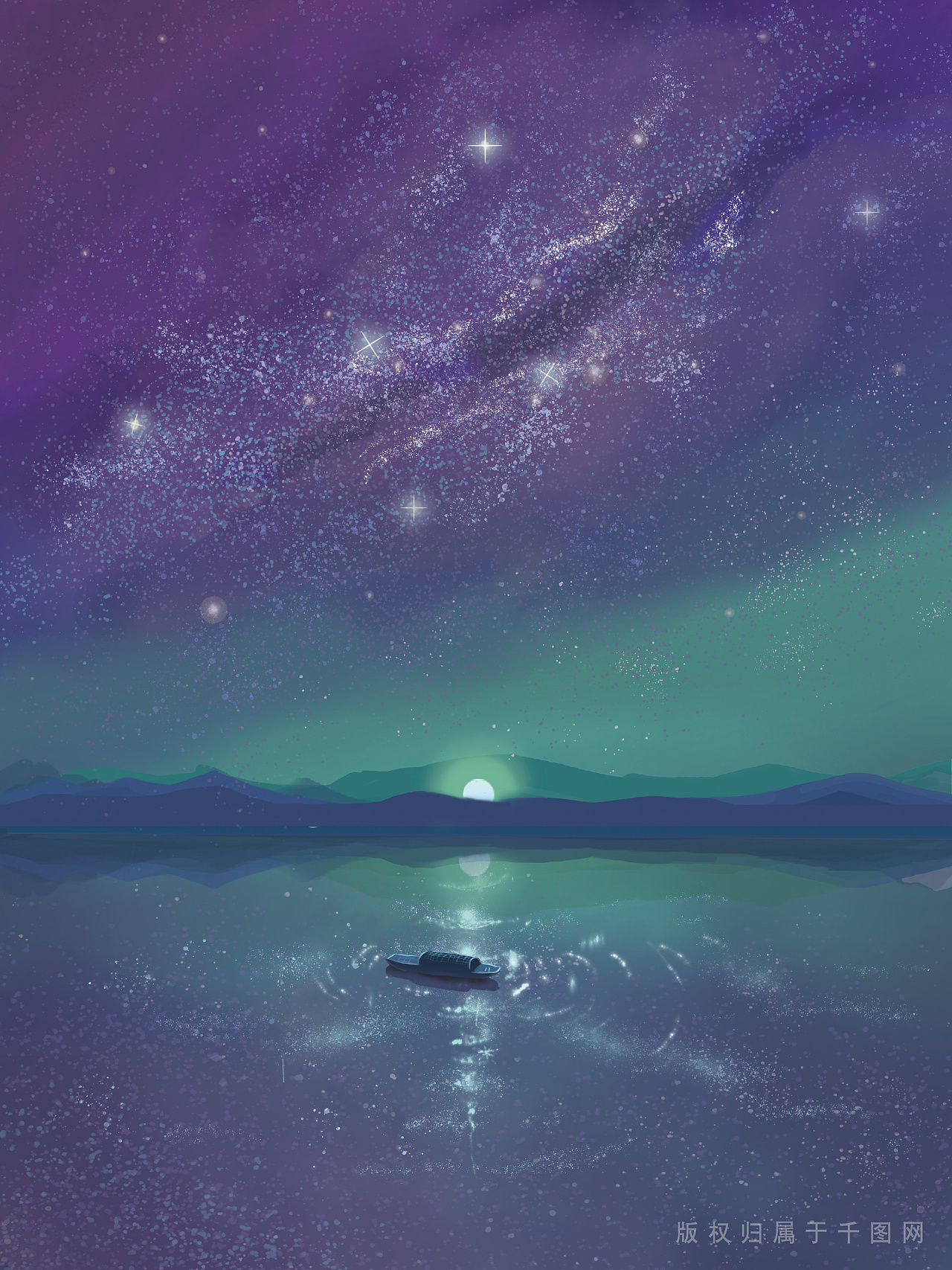 满船清梦压星河