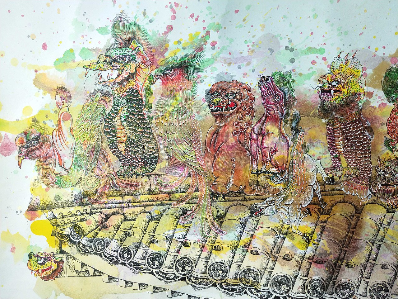 2020山海经异兽系列插画合集总结（图ZMjM3NjI2MDky） - 绘画 - 站酷设计师慧琼原创素材 - 站酷ZCOOL