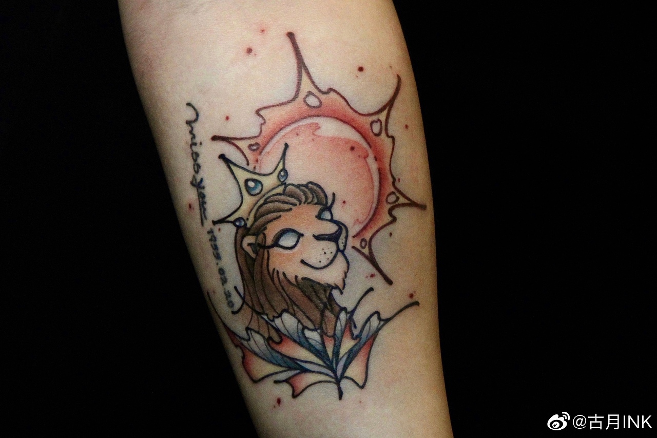 狮子座纹身（图ZMTc5MTMzOTU2） - 绘画 - 站酷设计师教主INK原创素材 - 站酷ZCOOL