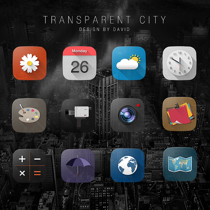 透明城市 Transparent City（图ZMjAzMzQ2MzI=） - 主题/皮肤 - 站酷设计师cain_zy原创素材 - 站酷ZCOOL