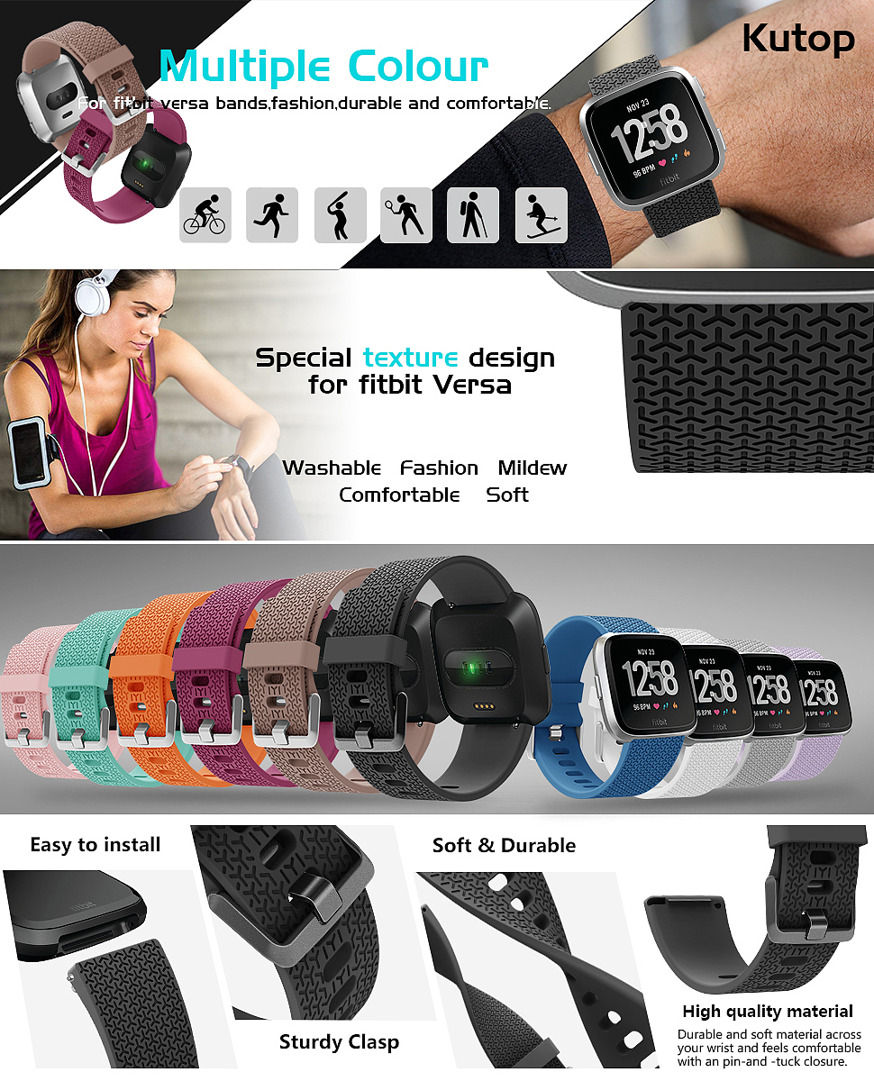 亚马逊 fitbit Versa  TPE表带 （橱窗图+A+页面）