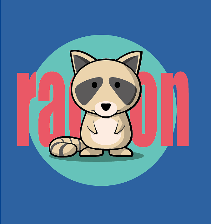 浣熊（图ZMTI4OTYzNjk2） - 新锐潮流插画 - 站酷设计师黑风铃原创素材 - 站酷ZCOOL