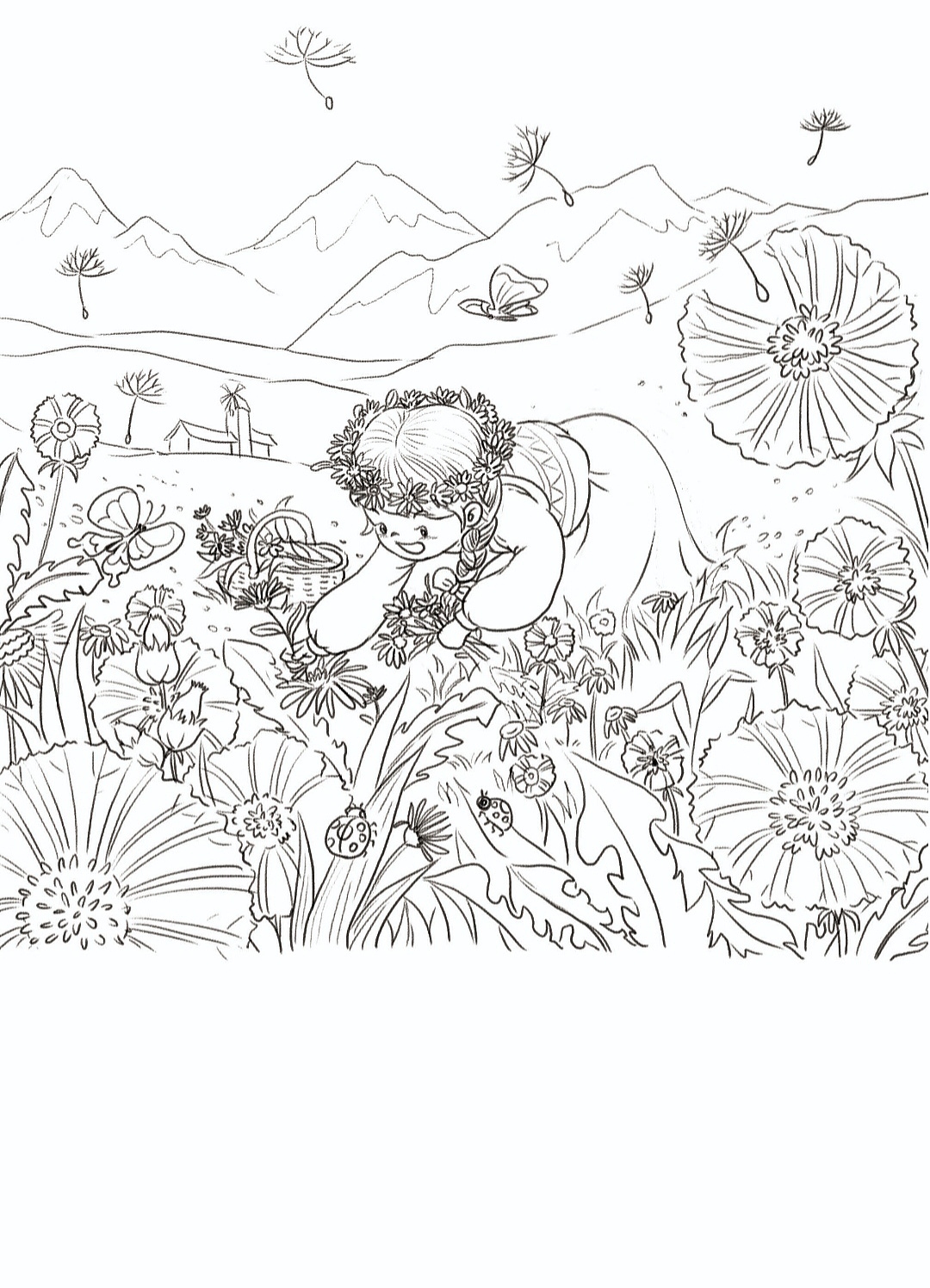 儿插封面 水彩插画