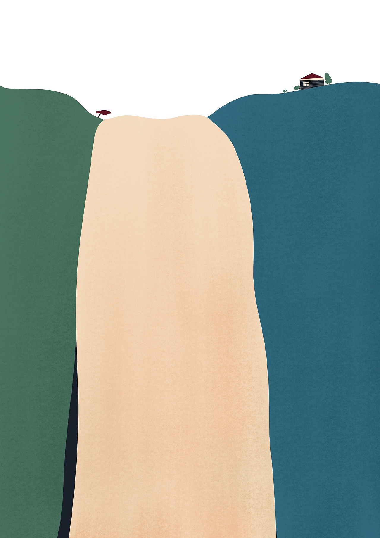 极简风景画封面