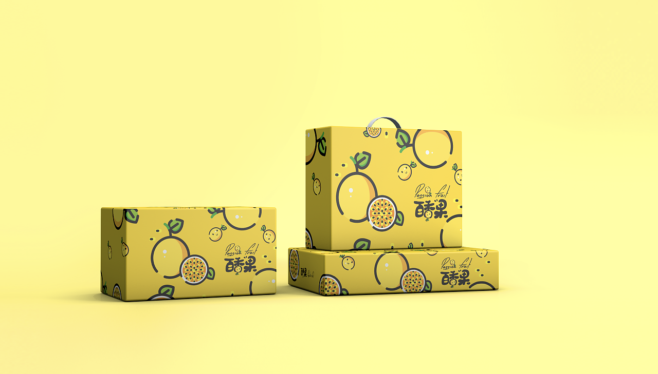 【原创】水果手绘包装设计-百香果