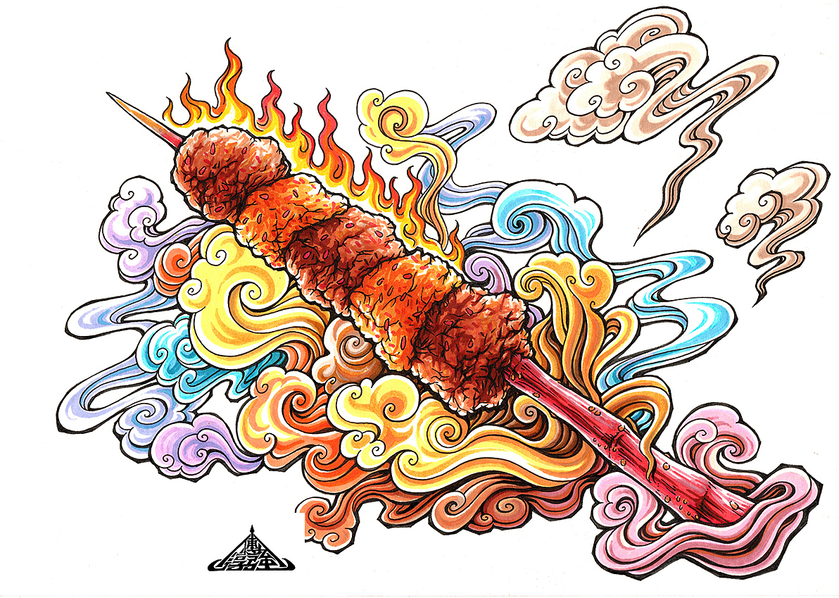 近期两幅 手绘商业插图