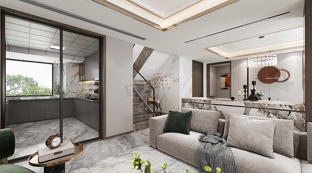 鲁能泰山7号装修,现代轻奢风格户型设计图,天古装饰（图ZMjk1MTQwNjg4） - 家装设计 - 站酷设计师天古装饰7cm原创素材 - 站酷ZCOOL