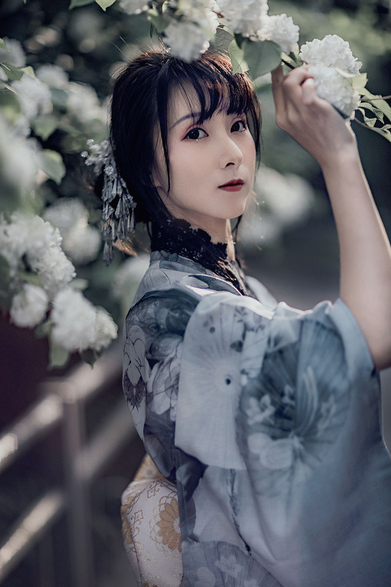 和服 绣球花 （第一次来站酷玩，嘿嘿）（图ZMTEzMDMzMDgw） - 人像摄影 - 站酷设计师李子木LZM原创素材 - 站酷ZCOOL