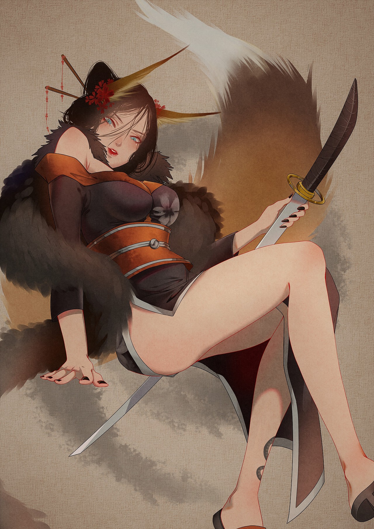 插画立绘，动漫人物设计