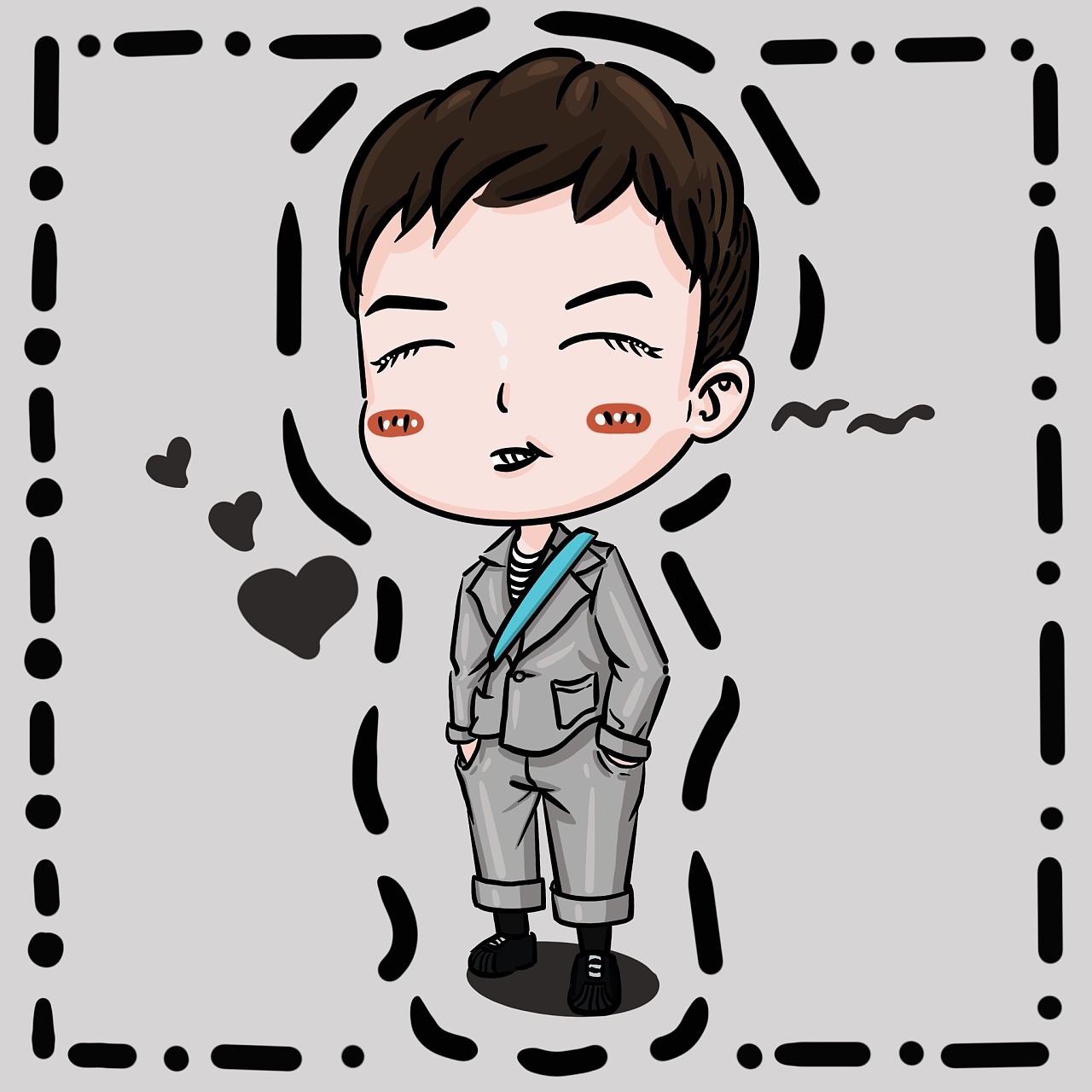 q版人物头像定制|纯艺术|绘画|艾大酱 - 原创作品 - 站酷 (zcool)