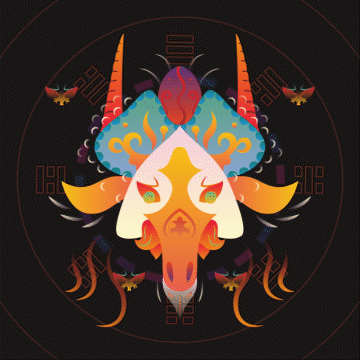 《山海经异兽·戊辰》（图ZMjgzOTIxNjY4） - 创作习作 - 站酷设计师一米九插画原创素材 - 站酷ZCOOL